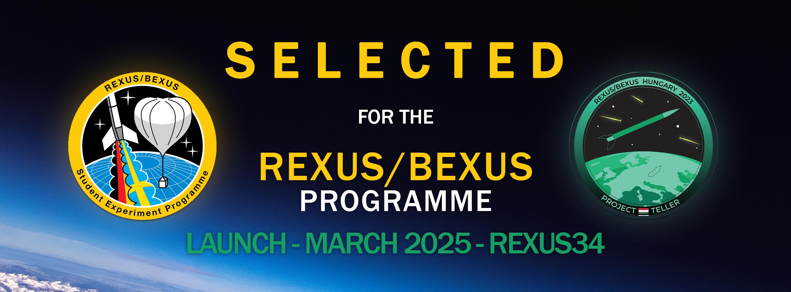 We are selected for the REXUS/BEXUS Programme